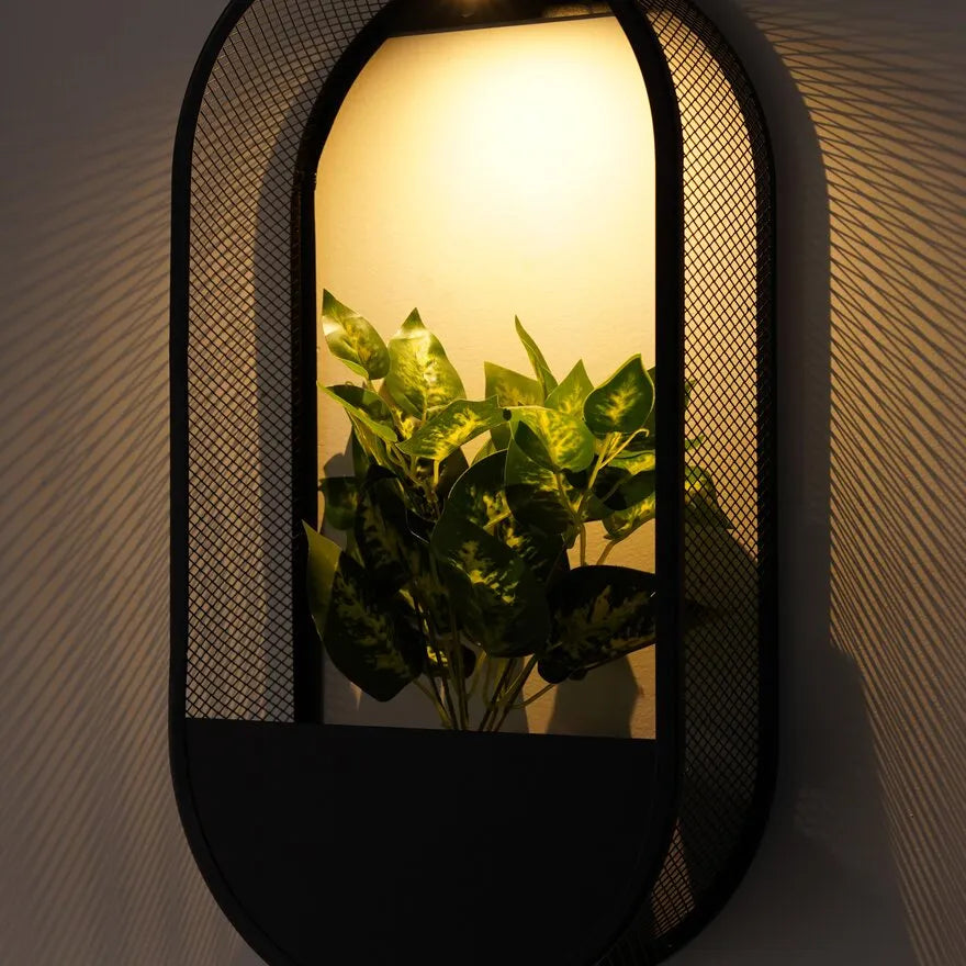 Solar Plantenpot Wandlamp voor Buiten