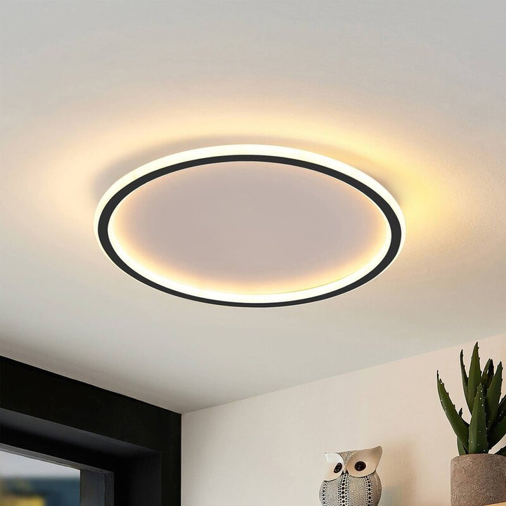 Ronde LED Plafondlamp Ultra-dun Zwart