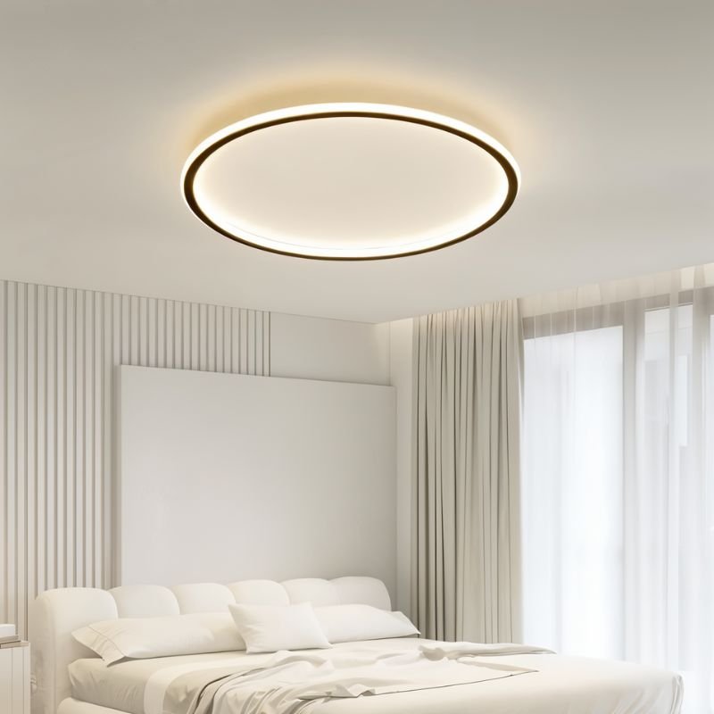 Ronde LED Plafondlamp Ultra-dun Zwart 40cm*5cm Neutraal Licht