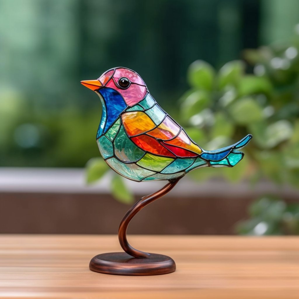 Elegante Vogel Ornamenten van Metaal - Decoratie op Eettafel 1 vogel