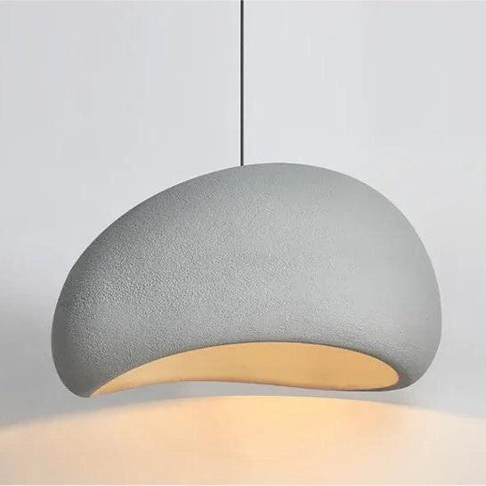 Scandinavische Hanglamp met Betonlook voor Eettafel - Verstelbare Kabel en LED-Compatibel B - Grijs