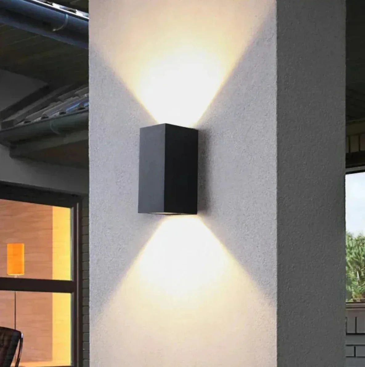 Moderne Buitenlamp Muur met LED Dubbelzijdig Vierkant