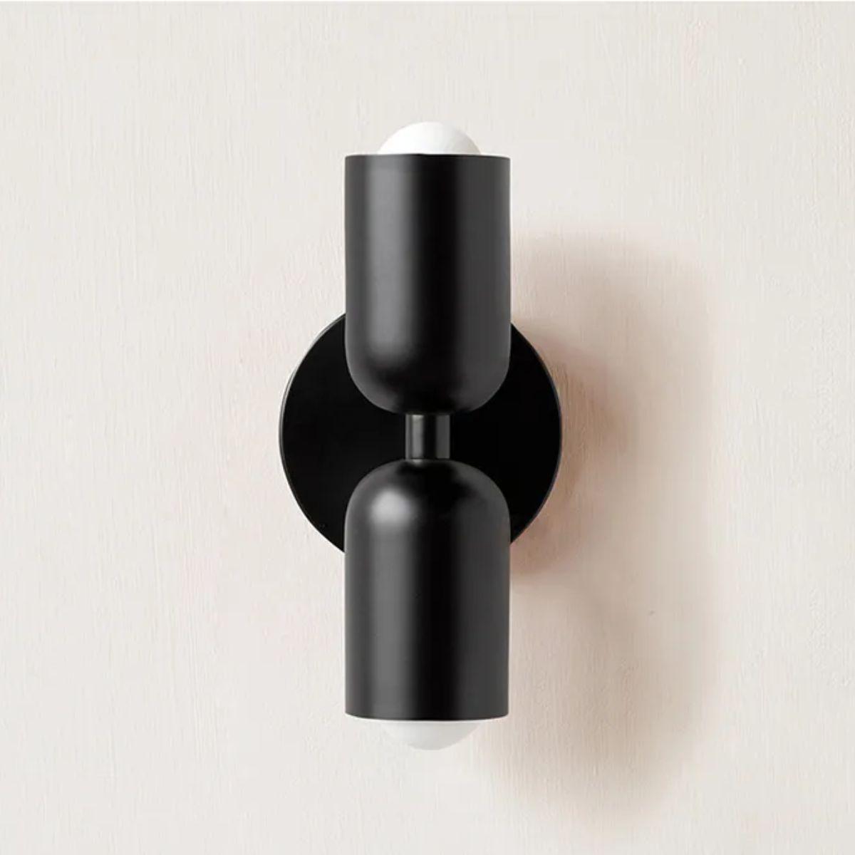 Dubbele Muurlamp in Noordse Stijl – Elegante Wandlamp voor Slaapkamer Zwart Zwart Zwart