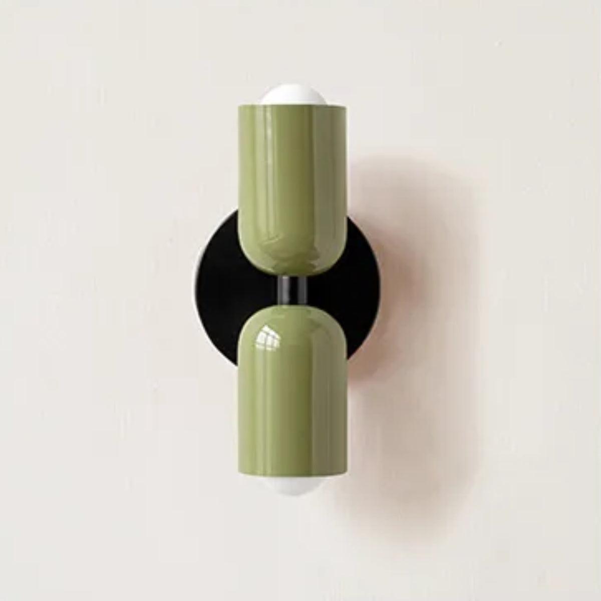 Dubbele Muurlamp in Noordse Stijl – Elegante Wandlamp voor Slaapkamer Groen Groen Zwart