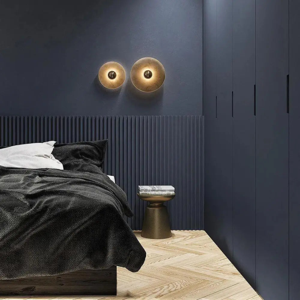 Ronde Alabaster Wandlamp – Moderne Muurlamp voor Elegante Binnenverlichting