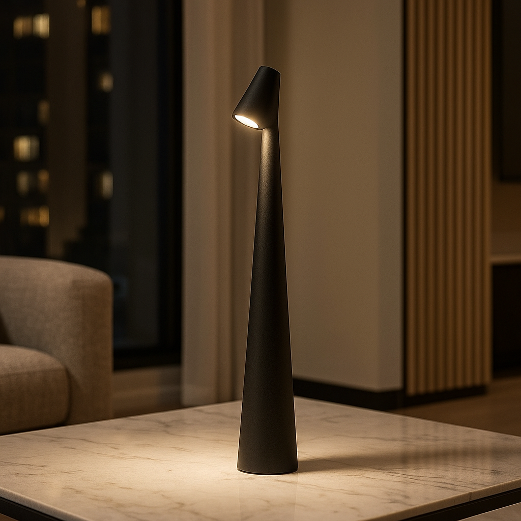 Elegante Oplaadbare Draadloze Tafellamp - Dimbare LED Nachtkast Lampje