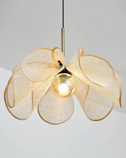 Hanglamp van Plantenvezel – Verstelbare Scandinavische Woonkamer Lamp voor Sfeervolle Interieur