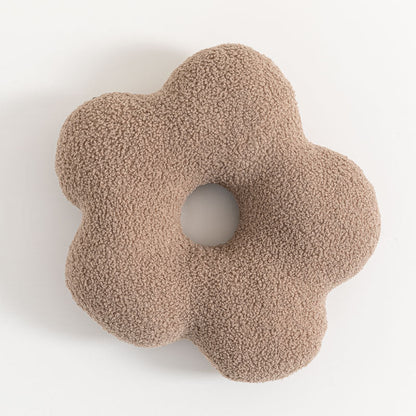 Holle Bloem Sierkussen 42 x 45cm Karamel