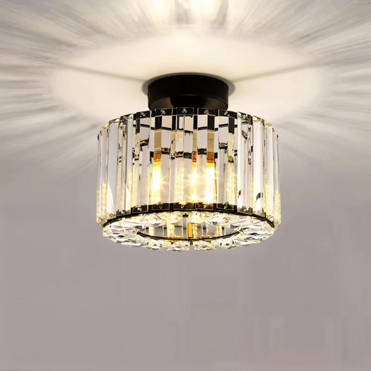 Kristallen Plafondlamp Zwart