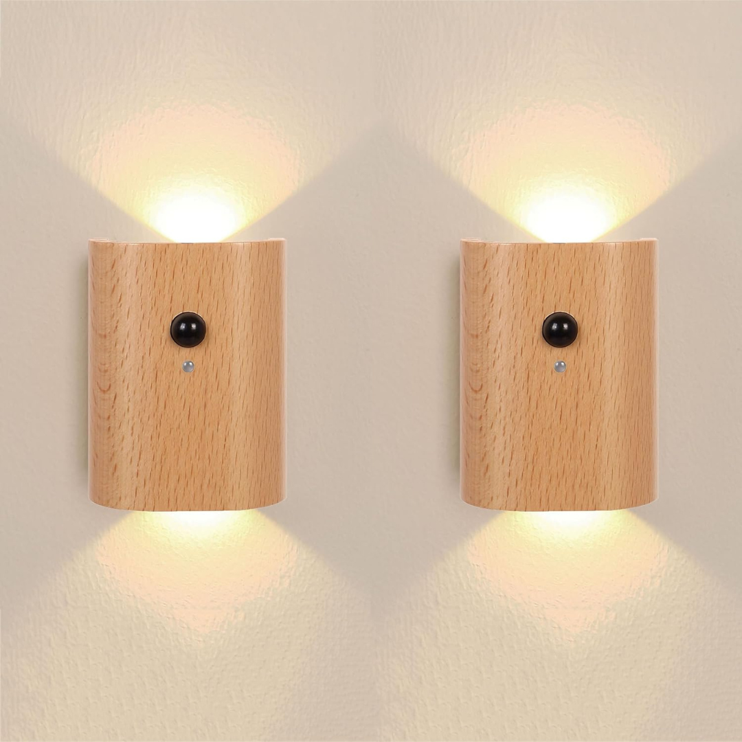 LED Wandlamp met Bewegingssensor voor Binnen Lichtbruin