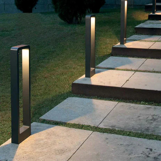 Moderne Buitenlamp Zwart LED Buiten van Aluminium 60 x 16 cm