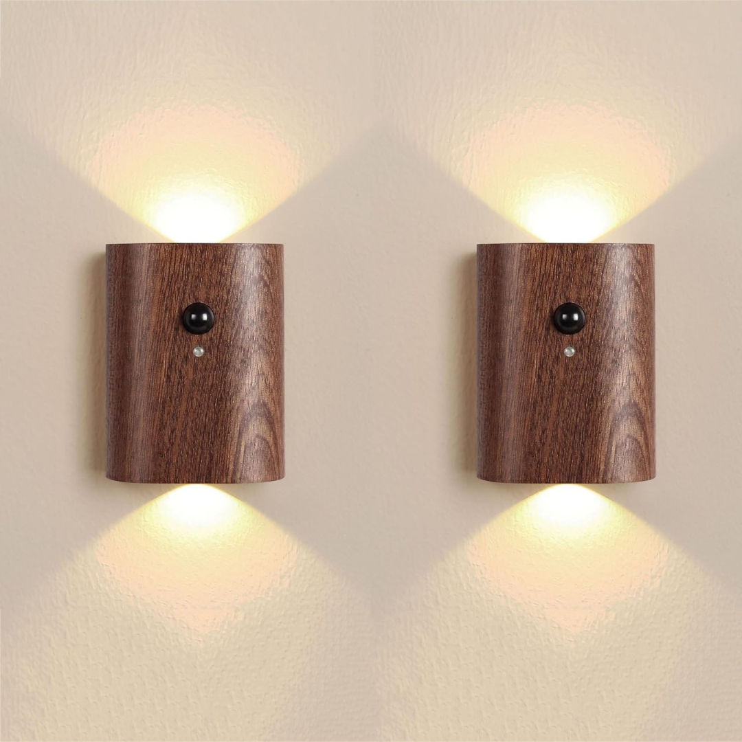 LED Wandlamp met Bewegingssensor voor Binnen Bruin