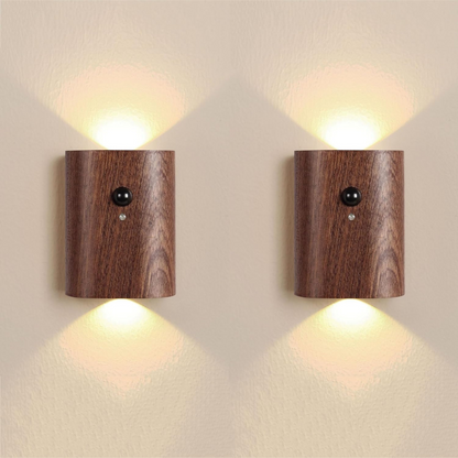 LED Wandlamp met Bewegingssensor voor Binnen Bruin