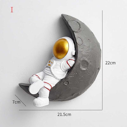 Astronaut Wanddecoratie met 3D Figuren voor Kinderkamer en Speelse Muurdecoratie 13