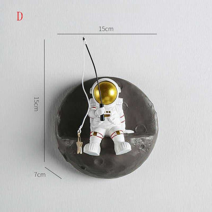 Astronaut Wanddecoratie met 3D Figuren voor Kinderkamer en Speelse Muurdecoratie 16