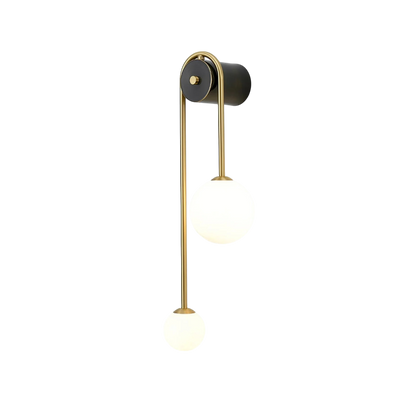 Boog Wandlamp Goud van Messing en Glas – Elegante Muurlamp voor Binnenverlichting 6