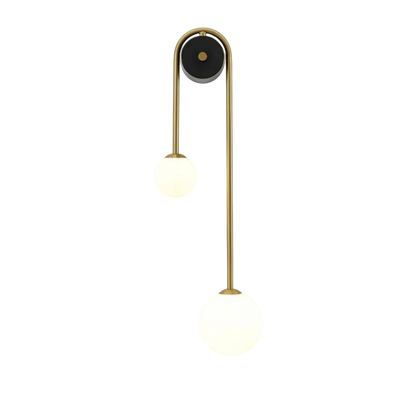 Boog Wandlamp Goud van Messing en Glas – Elegante Muurlamp voor Binnenverlichting 7