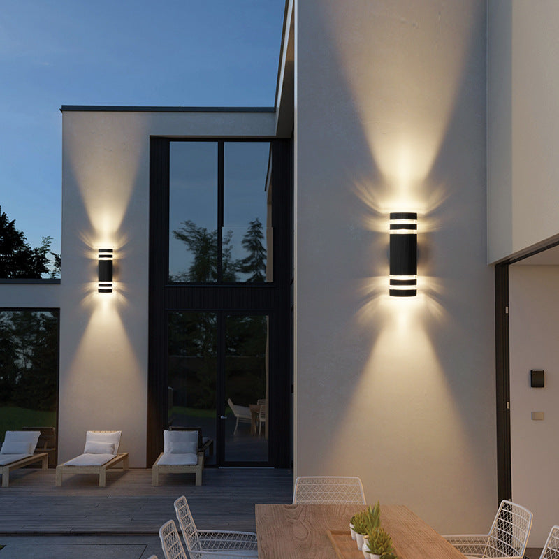 2-Weg LED Wandlamp van Aluminium en Glas Buitenverlichting