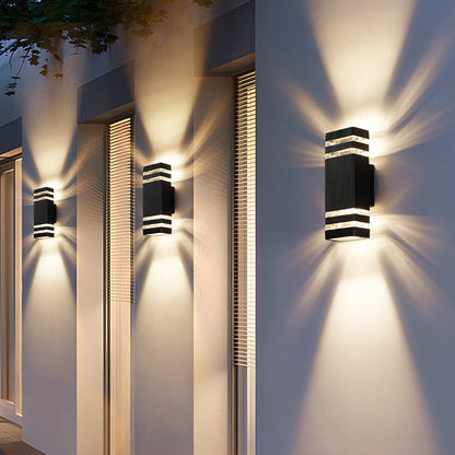 Buiten Wandlamp van Aluminium en Glas met LED Verlichting – Moderne Buitenverlichting Wandlamp 2