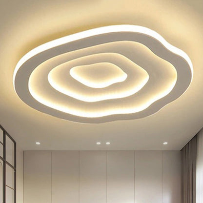 Golvend LED Plafondlamp met Warm en Wit Licht – Plafonniere voor Slaapkamer en Woonkamer