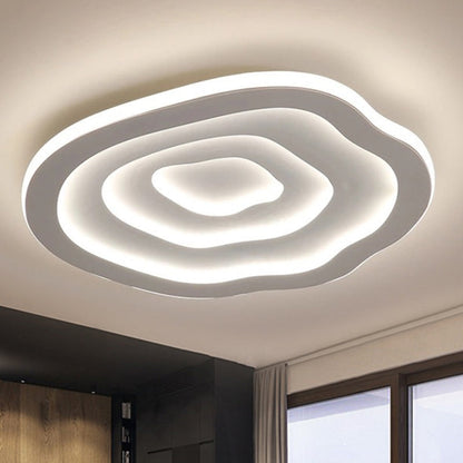 Golvend LED Plafondlamp met Warm en Wit Licht – Plafonniere voor Slaapkamer en Woonkamer