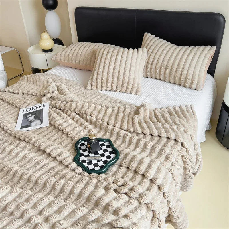Dames Fleece Deken met Luxe Zacht Materiaal en Warmte 2