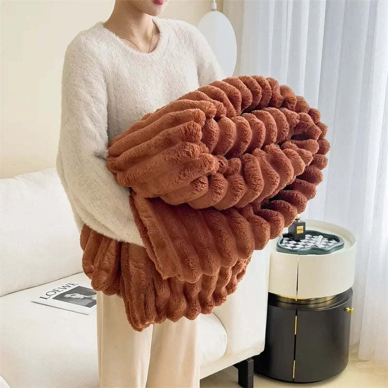 Dames Fleece Deken met Luxe Zacht Materiaal en Warmte 7