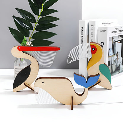 Decoratieve Kinderlamp met Diermotieven van Hout en Acryl – LED Nachtlamp voor Kinderen 5