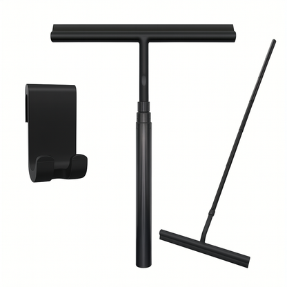 Deluxe Telescopische Douchewisser met Uitschuifbare Steel tot 120 cm voor Efficiënt Schoonmaken 0