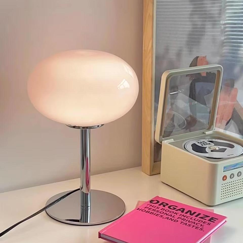 Moderne Bolvormige Tafellamp Roze