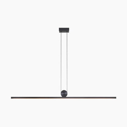 Dimbare Zwarte Hanglamp voor Eettafel met Afstandsbediening en Instelbare Lichtkleuren 0
