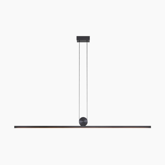Dimbare Zwarte Hanglamp voor Eettafel met Afstandsbediening en Instelbare Lichtkleuren 0