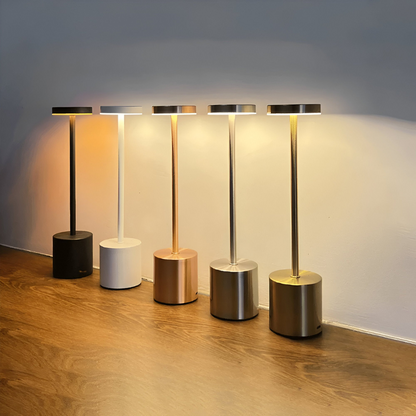 Draadloze Oplaadbare Tafellamp - Retro LED Verlichting voor Woonkamer en Slaapkamer 0