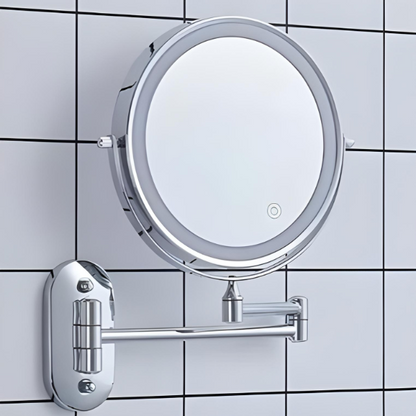 Draagbare Make Up Spiegel met Licht en Vergroting - Oplaadbare LED Verlichting Spiegel 4