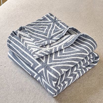 Drie-Laags Japanse Katoenen Gewassen Deken 150x200 cm – Ademend Lichtgewicht Zomer Quilt 0