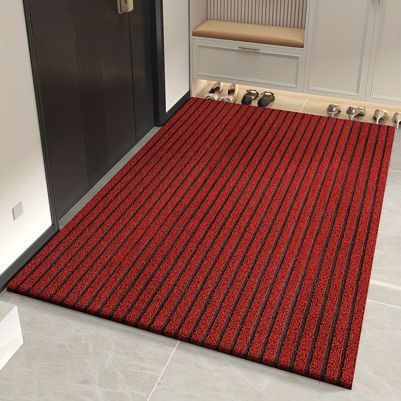 Weerbestendige Deurmat Antislip voor Binnen en Buiten van PVC Rood