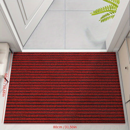 Duurzame Weerbestendige Deurmat voor Binnen en Buiten - Antislip PVC Schoonloopmat 60x90 cm 4