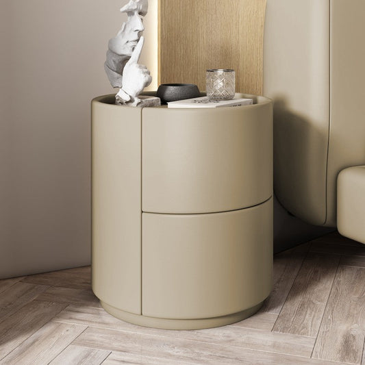 Elegant Nachtkastje Hout met 2 Lades – Nordic Design voor Slaapkamer Decoratie 0