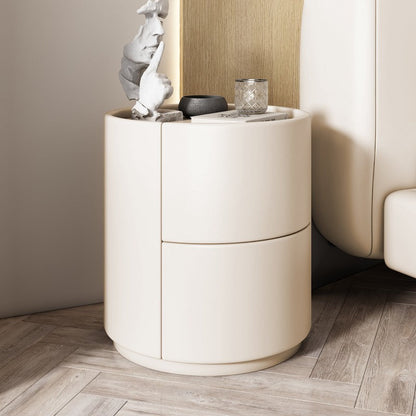 Elegant Nachtkastje Hout met 2 Lades – Nordic Design voor Slaapkamer Decoratie 4