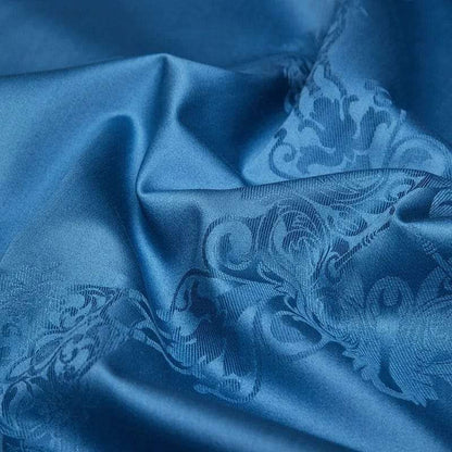 Elegante Blauw Dekbedovertrekset 100% Egyptisch Katoen 200 x 230 cm met 2 Kussenslopen 5