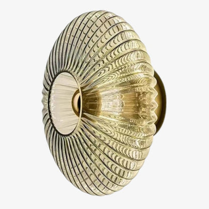 Elegante Ronde Wandlamp van Glas met LED