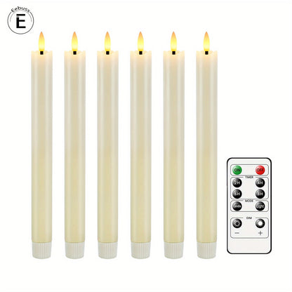 Flameless Kegelkaarsen met Afstandsbediening – Ivoor Wit LED Decoratieve Kaarsen voor Binnen en Buiten 4