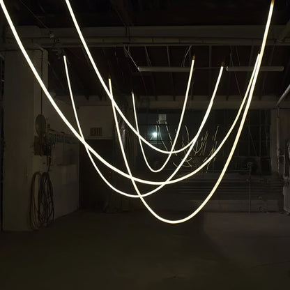 Flexibele Dimbare Hanglamp Zwart voor Eettafel – LED Woonkamer Lamp met Aangepaste Lengte 4