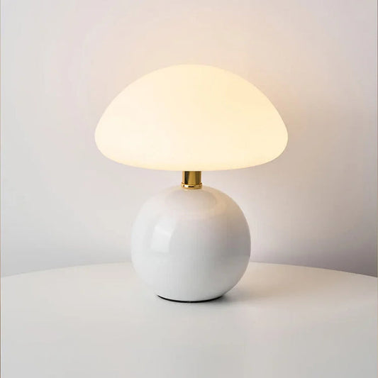 Franse Crème Paddenstoel Hanglamp – Elegante LED Verlichting voor Woonkamer en Slaapkamer 0