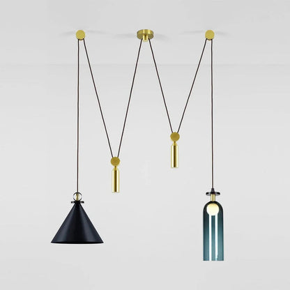 Industriele Eettafel Hanglamp met Geometrisch Design