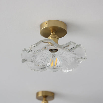 Glazen Plafondlamp Hibiscusvorm – Moderne Plafonniere voor Slaapkamer en Woonkamer Verlichting 9