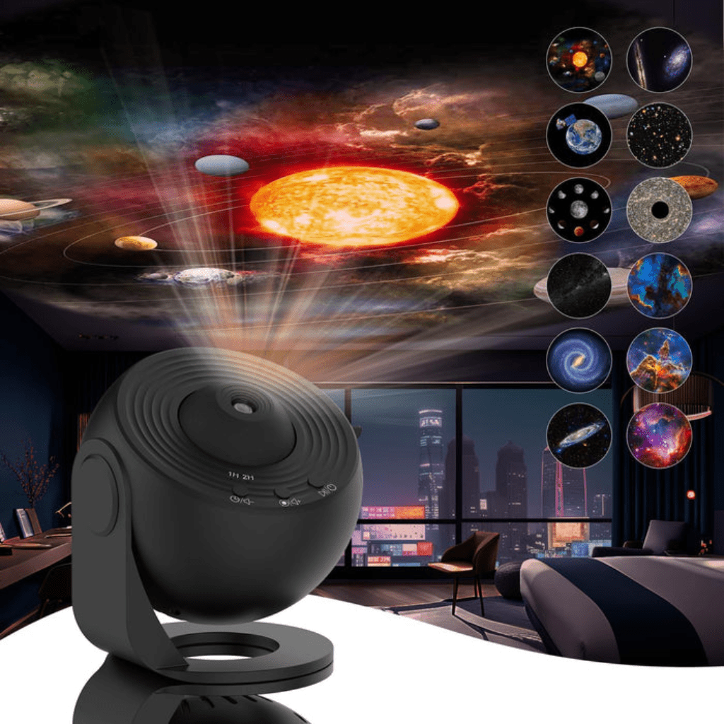 Sterrenhemelprojector met Planeten en Timer Zwart