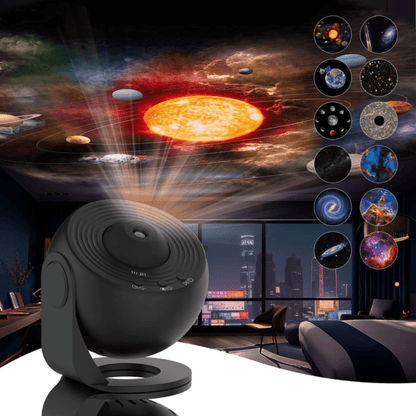 Sterrenhemelprojector met Planeten en Timer Zwart