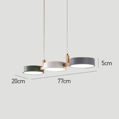 Hanglamp Eettafel met Cilindervorm en Houten Accenten voor Woonkamer 3