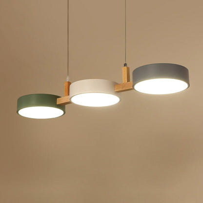 Hanglamp Eettafel met Cilindervorm en Houten Accenten voor Woonkamer 6